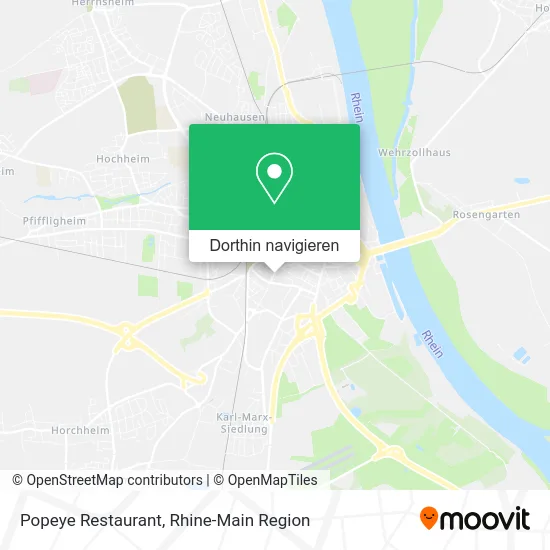 Popeye Restaurant Karte