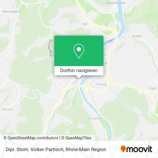 Dipl. Stom. Volker Partisch Karte