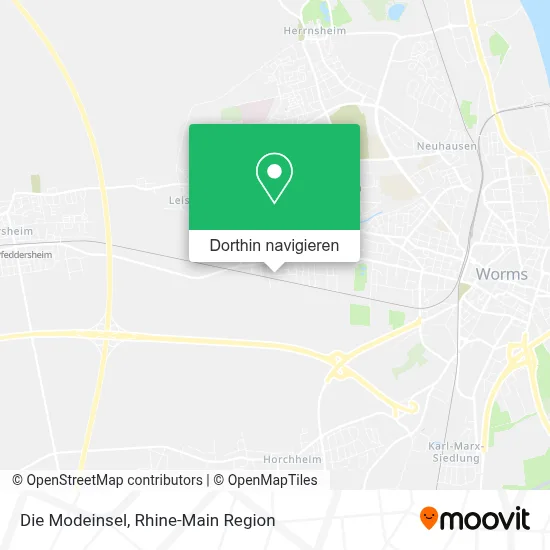 Die Modeinsel Karte