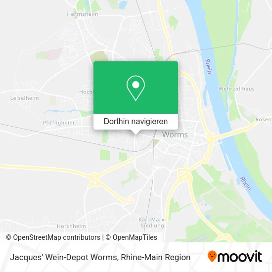 Jacques' Wein-Depot Worms Karte