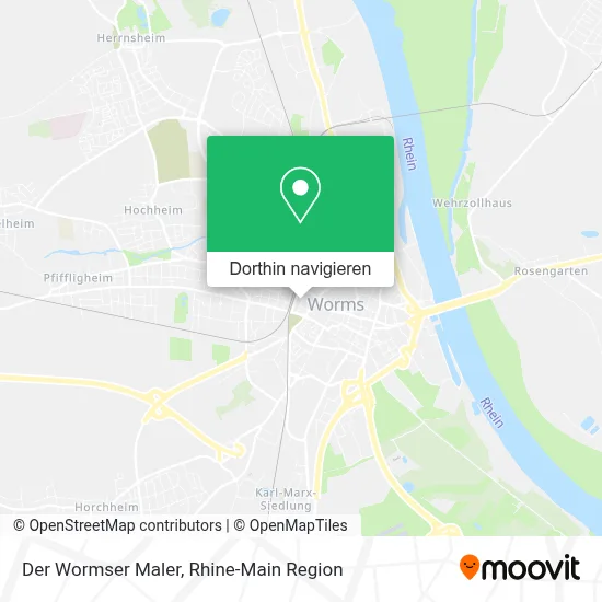 Der Wormser Maler Karte