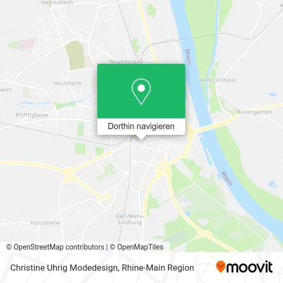 Christine Uhrig Modedesign Karte