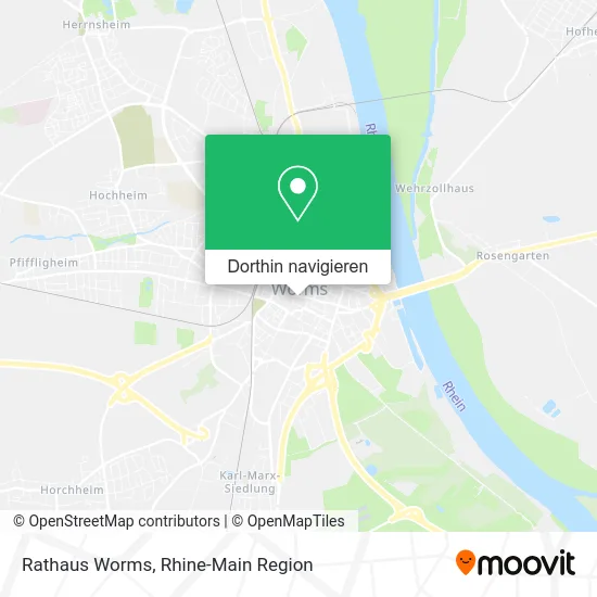 Rathaus Worms Karte
