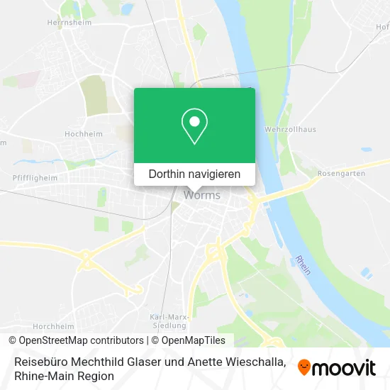 Reisebüro Mechthild Glaser und Anette Wieschalla Karte
