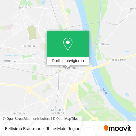 Bellisima Brautmode Karte