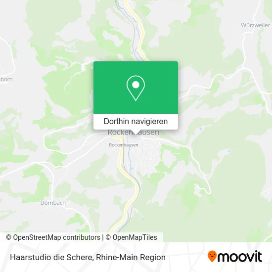 Haarstudio die Schere Karte