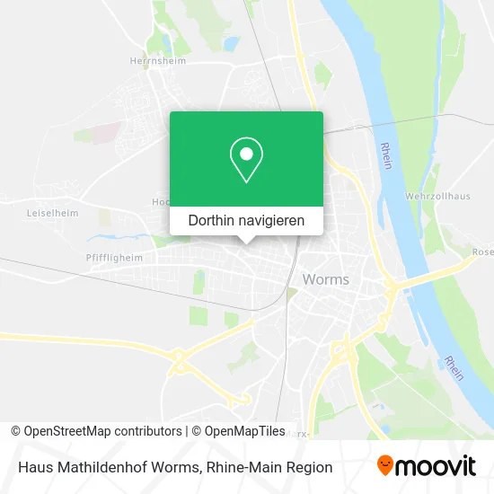 Haus Mathildenhof Worms Karte