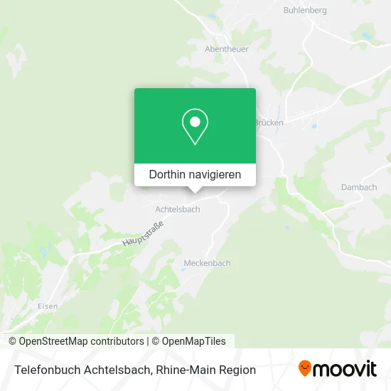 Telefonbuch Achtelsbach Karte