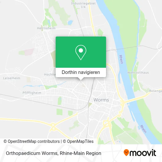 Orthopaedicum Worms Karte