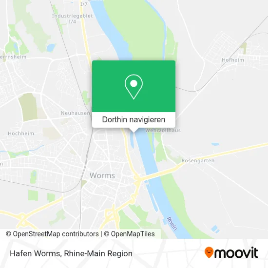 Hafen Worms Karte