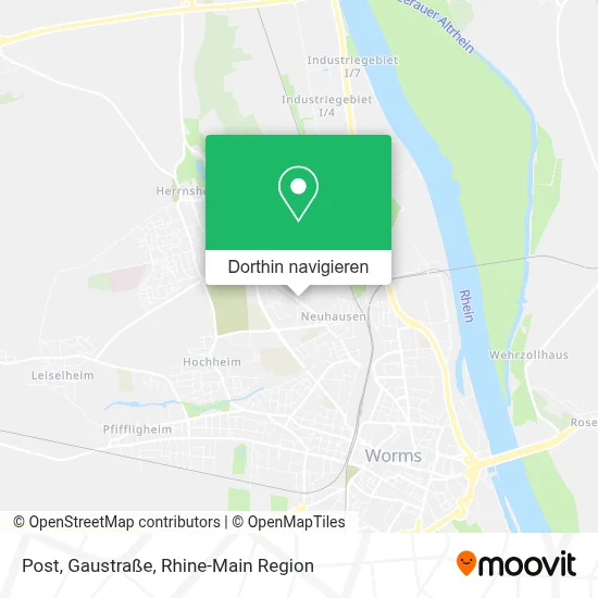 Post, Gaustraße Karte