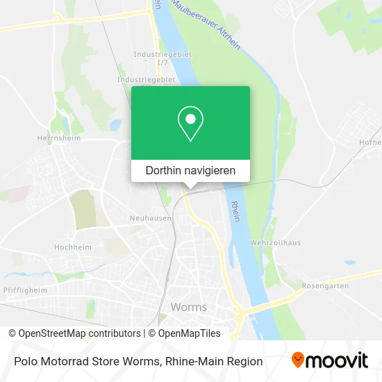 Polo Motorrad Store Worms Karte