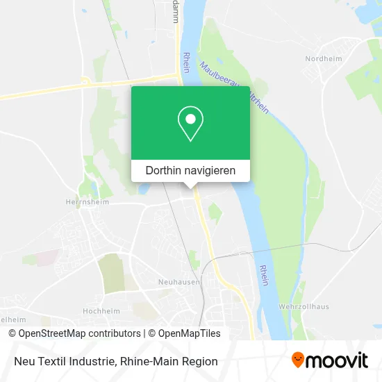 Neu Textil Industrie Karte