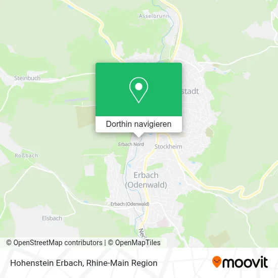 Hohenstein Erbach Karte