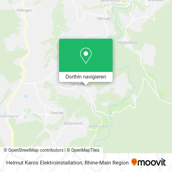 Helmut Karos Elektroinstallation Karte