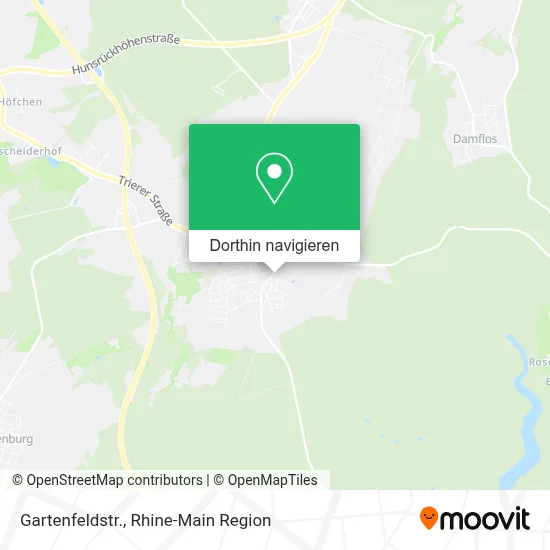 Gartenfeldstr. Karte