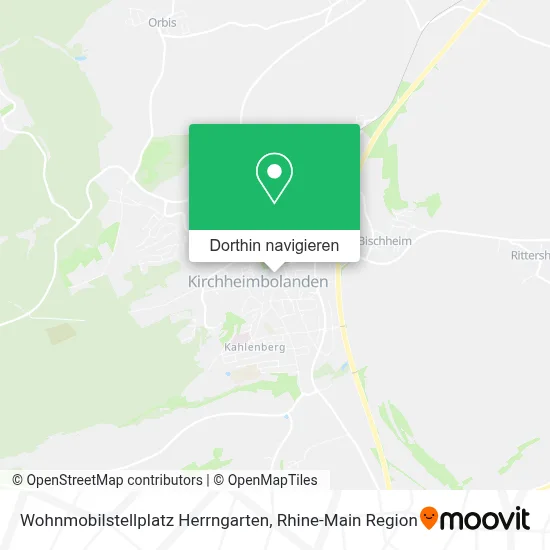 Wohnmobilstellplatz Herrngarten Karte
