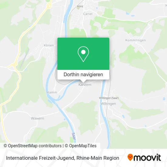 Internationale Freizeit-Jugend Karte