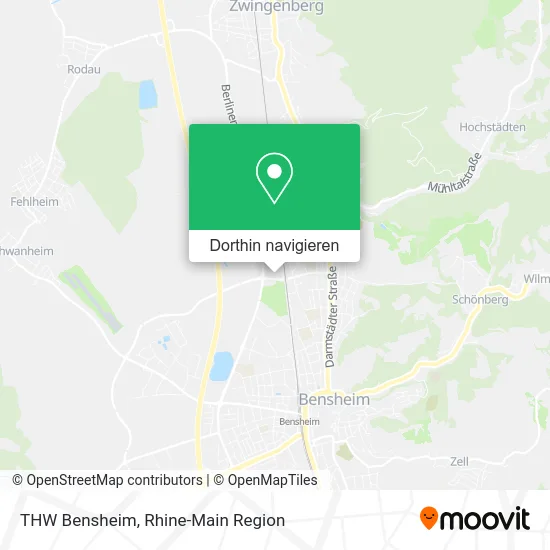 THW Bensheim Karte