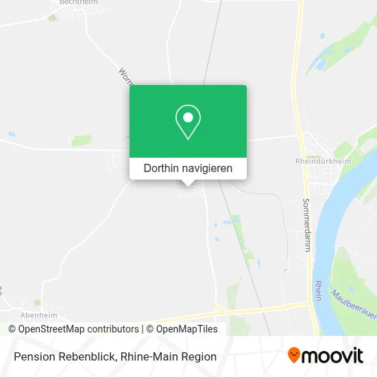 Pension Rebenblick Karte