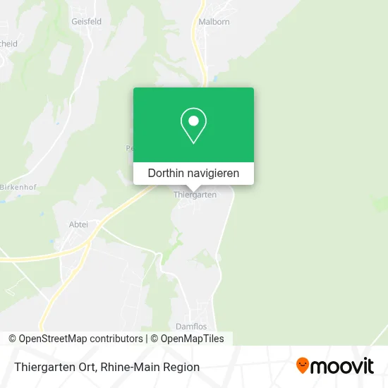 Thiergarten Ort Karte