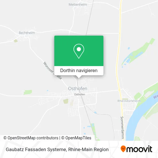 Gaubatz Fassaden Systeme Karte