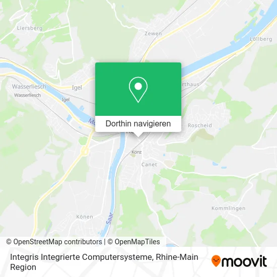 Integris Integrierte Computersysteme Karte