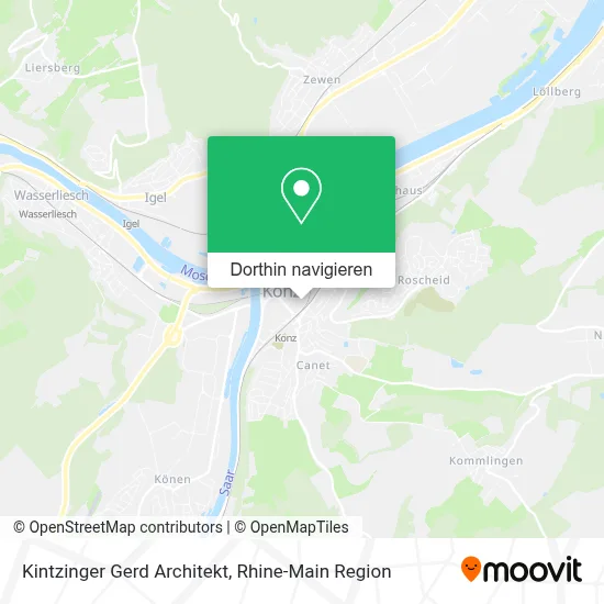 Kintzinger Gerd Architekt Karte