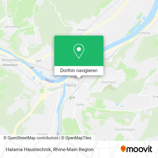 Halama Haustechnik Karte