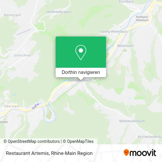 Restaurant Artemis Karte