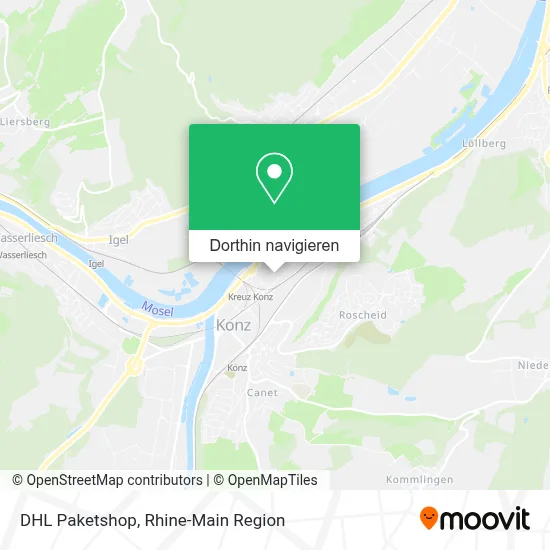 DHL Paketshop Karte