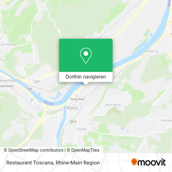 Restaurant Toscana Karte