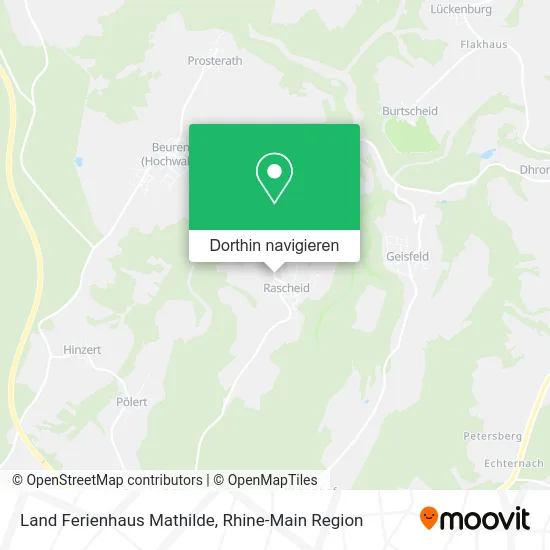 Land Ferienhaus Mathilde Karte