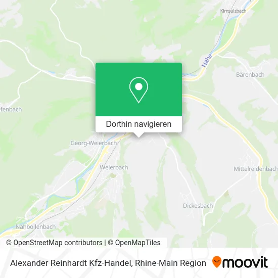 Alexander Reinhardt Kfz-Handel Karte