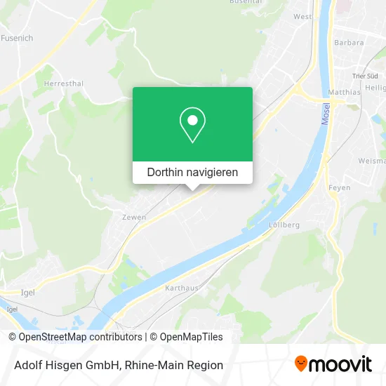 Adolf Hisgen GmbH Karte