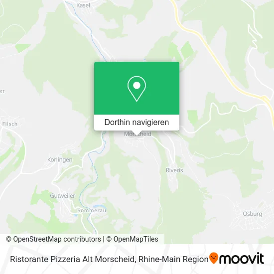 Ristorante Pizzeria Alt Morscheid Karte