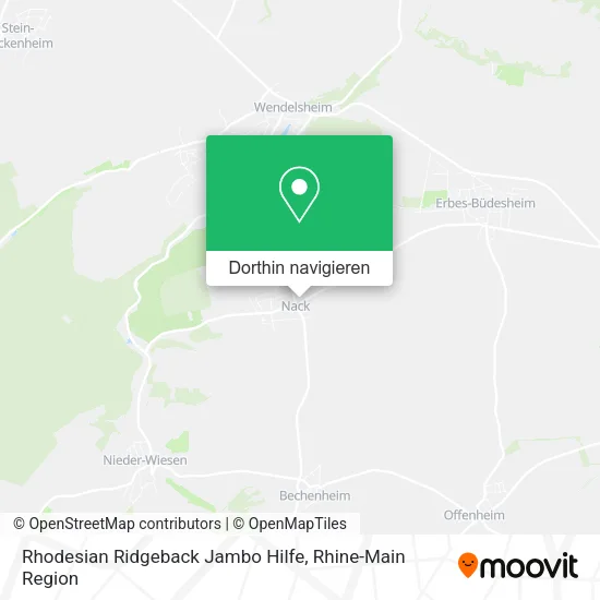 Rhodesian Ridgeback Jambo Hilfe Karte