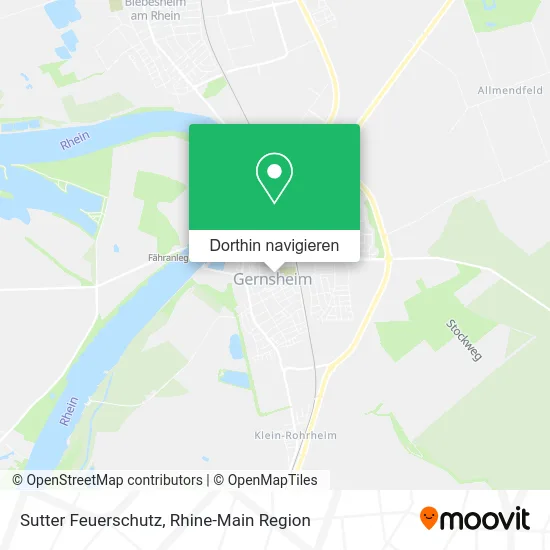 Sutter Feuerschutz Karte