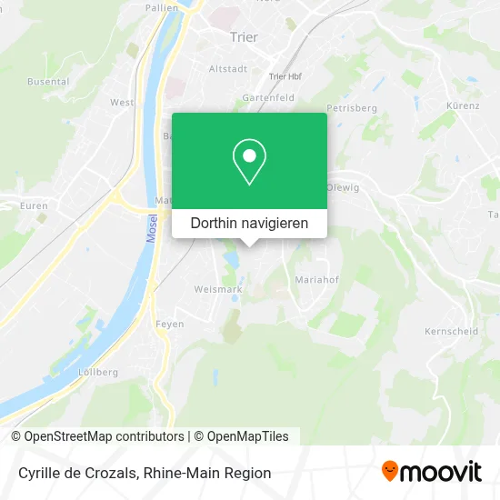 Cyrille de Crozals Karte