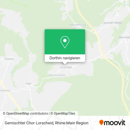 Gemischter Chor Lorscheid Karte