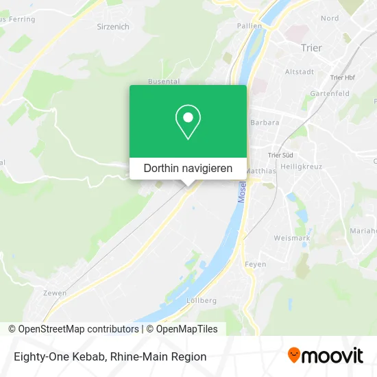 Eighty-One Kebab Karte