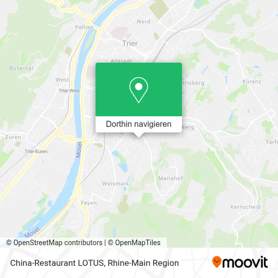 China-Restaurant LOTUS Karte