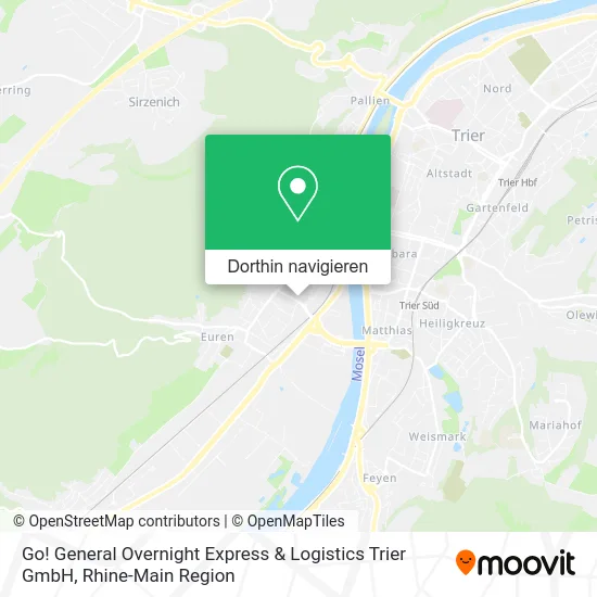 Go! General Overnight Express & Logistics Trier GmbH Karte