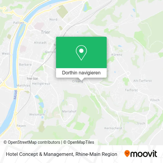 Hotel Concept & Management Karte