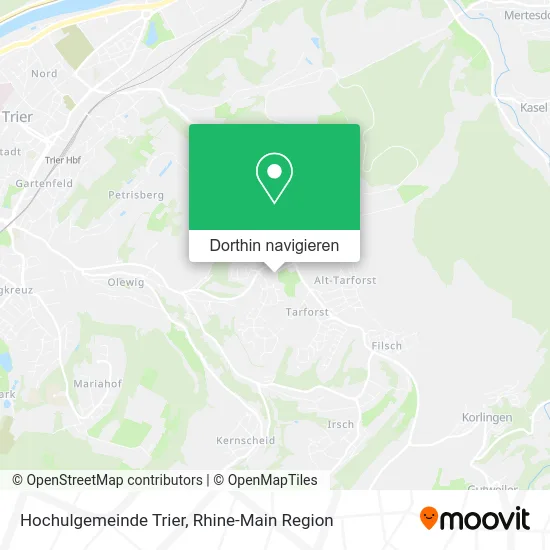 Hochulgemeinde Trier Karte