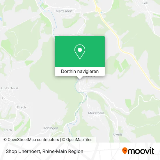 Shop Unerhoert Karte