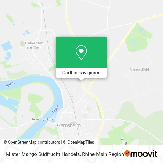 Mister Mango Südfrucht Handels Karte