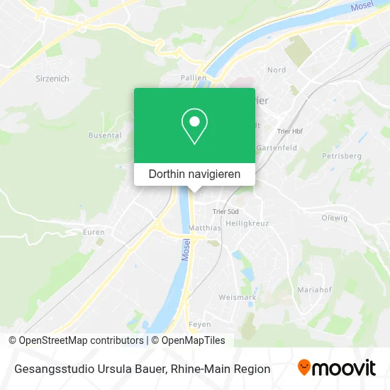 Gesangsstudio Ursula Bauer Karte