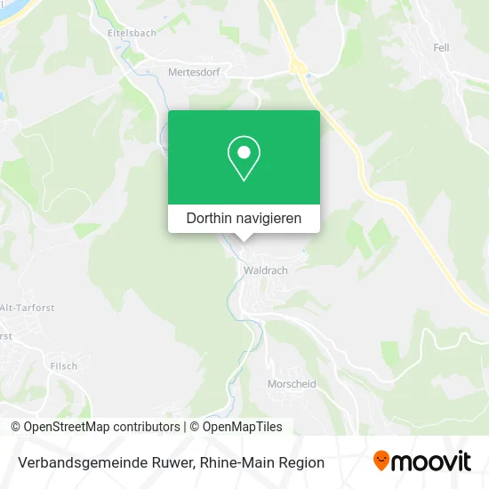 Verbandsgemeinde Ruwer Karte