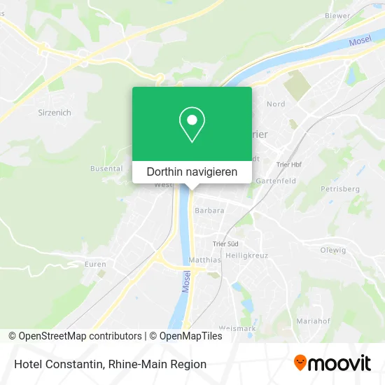 Hotel Constantin Karte